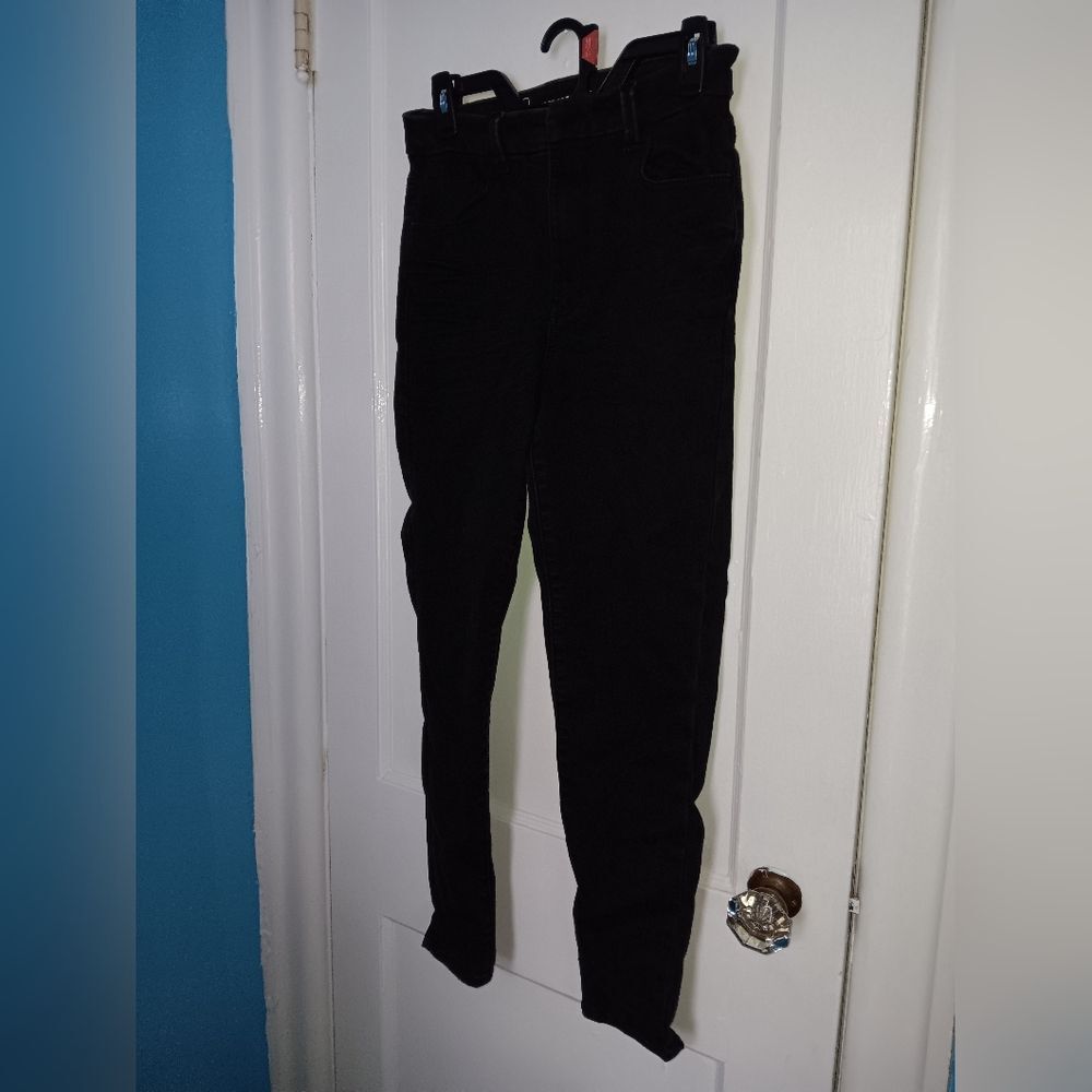 No Boundaries Super High Rise Skinny Jeans Size 11 Black Stretch Denim